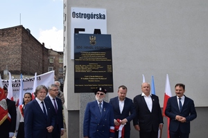 Odsłonięcie tablicy poświęconej Żołnierzom Wyklętym w Sosnowcu.