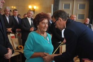 Ceremonia wręczenia odznaczeń przez Prezesa Instytutu Pamięci Narodowej dr. Jarosława Szarka.