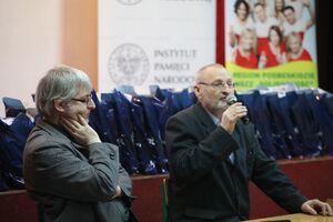 W uroczystym podsumowaniu konkursu wzięli udział dawni działacze podziemnej „Solidarności” na Podbeskidziu, Wiesław Pyzio i Janusz Okrzesik.