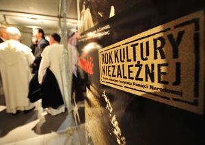 Prezentacja wystawy „Kultura niezależna w Kościele w latach 80.”, przygotowanej przez Oddział IPN w Katowicach według koncepcji Jerzego Kaliny.
