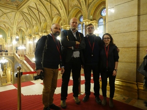 Wizyta w muzeum parlamentu w Budapeszcie.