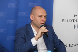 Dr Robert Derewenda. Rozmowa o ks. Franciszku Blachnickim – Warszawa, 28 września 2020. Fot. Piotr Życieński (IPN)