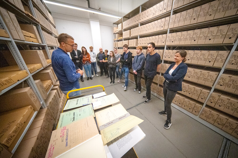 Zajęcia z cyklu "Co kryją archiwa IPN?" - Katowice, 29 maja 2024. Fot. IPN K. Łojko