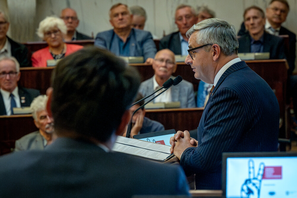 potkanie byłych opozycjonistów w Śląskim Urzędzie Wojewódzkim - Katowice, 5 czerwca 2024. Fot.: IPN K. Łojko