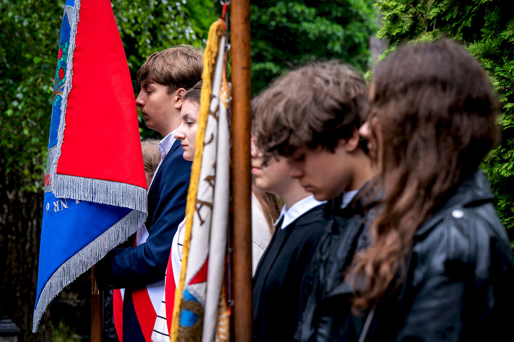 Uroczystość oznaczenia grobu powstańca śląskiego śp. ppor. Ignacego Budnego znakiem pamięci „Tobie Polsko” - Gliwice, 10 czerwca 2024. Fot.: IPN K. Łojko