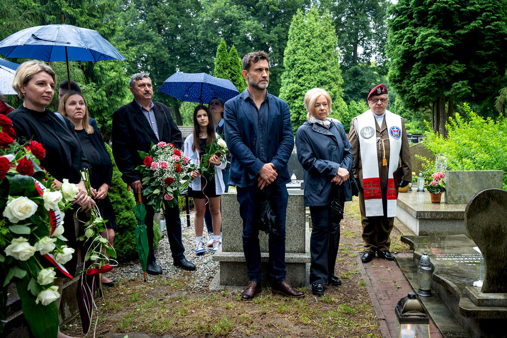 Uroczystość oznaczenia grobu powstańca śląskiego śp. ppor. Ignacego Budnego znakiem pamięci „Tobie Polsko” - Gliwice, 10 czerwca 2024. Fot.: IPN K. Łojko