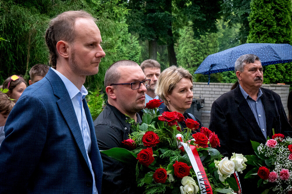 Uroczystość oznaczenia grobu powstańca śląskiego śp. ppor. Ignacego Budnego znakiem pamięci „Tobie Polsko” - Gliwice, 10 czerwca 2024. Fot.: IPN K. Łojko