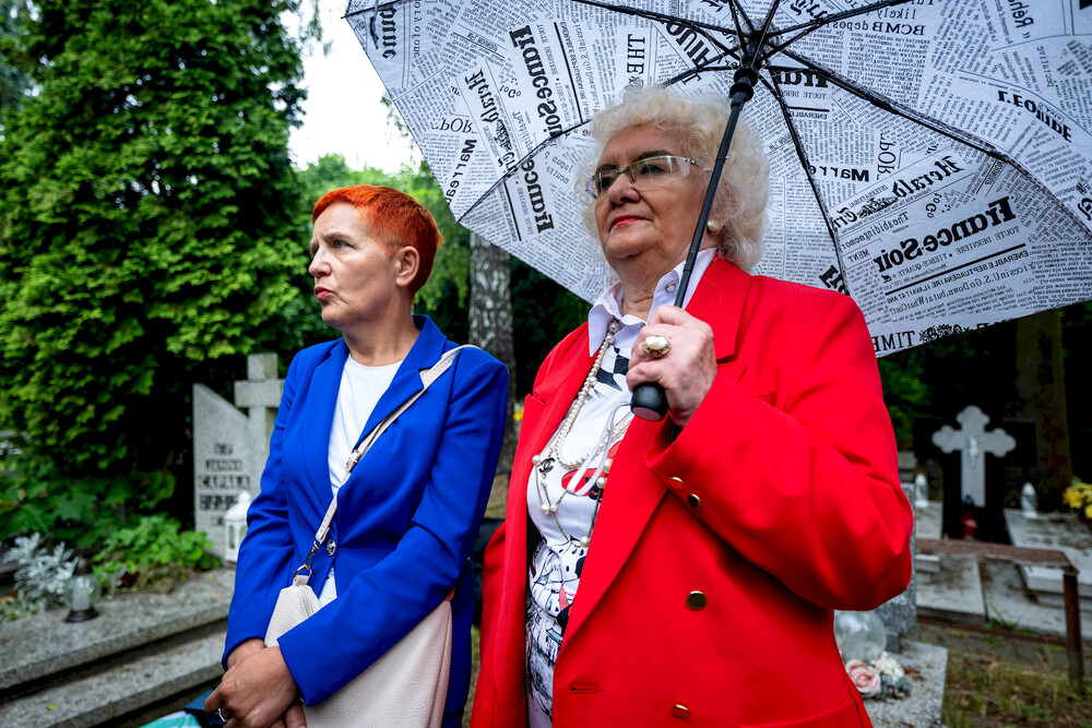 Uroczystość oznaczenia grobu powstańca śląskiego śp. ppor. Ignacego Budnego znakiem pamięci „Tobie Polsko” - Gliwice, 10 czerwca 2024. Fot.: IPN K. Łojko