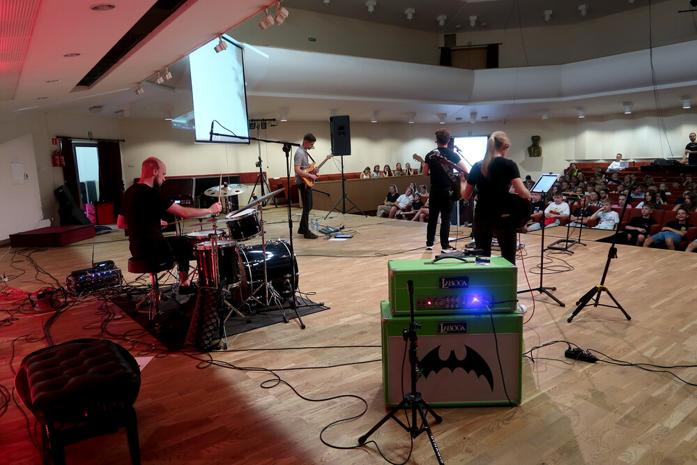 Muzyczna Lekcja Historii – Tryptyk Śląski Wojciecha Ciuraja w sali koncertowej Zespołu Państwowych Szkół Muzycznych im. Wojciecha Kilara w Katowicach – 20 czerwca 2024. Fot.: IPN E. Małachowska