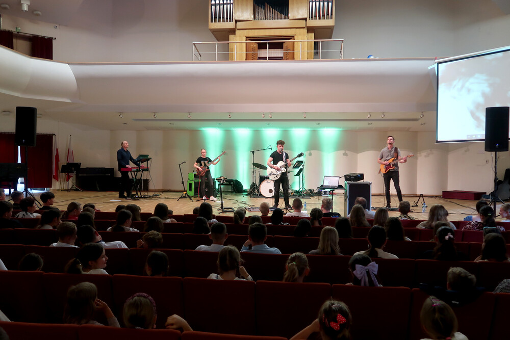 Muzyczna Lekcja Historii – Tryptyk Śląski Wojciecha Ciuraja w sali koncertowej Zespołu Państwowych Szkół Muzycznych im. Wojciecha Kilara w Katowicach – 20 czerwca 2024. Fot.: IPN E. Małachowska