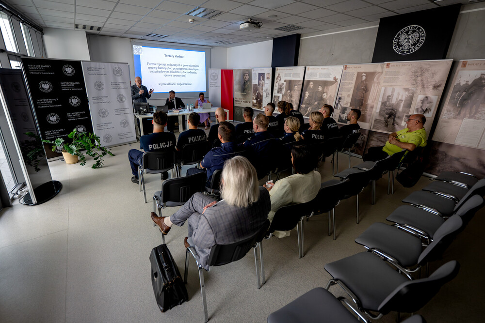 Seminarium naukowe "Tortury śledcze w tzw. Polsce Ludowej i współcześnie. Przejawy i przeciwdziałanie." – Katowice, 26 czerwca 2024. Fot.: IPN K. Łojko