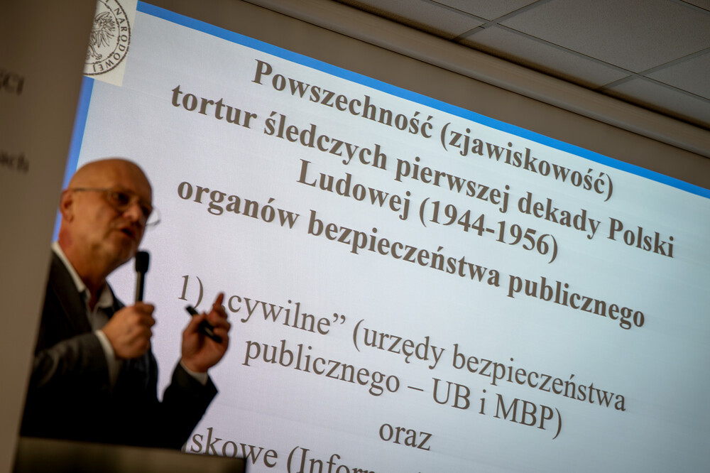 Seminarium naukowe "Tortury śledcze w tzw. Polsce Ludowej i współcześnie. Przejawy i przeciwdziałanie." – Katowice, 26 czerwca 2024. Fot.: IPN K. Łojko