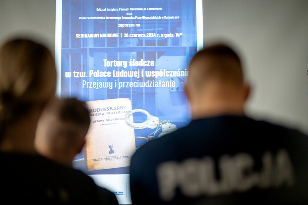 Seminarium naukowe "Tortury śledcze w tzw. Polsce Ludowej i współcześnie. Przejawy i przeciwdziałanie." – Katowice, 26 czerwca 2024. Fot.: IPN K. Łojko