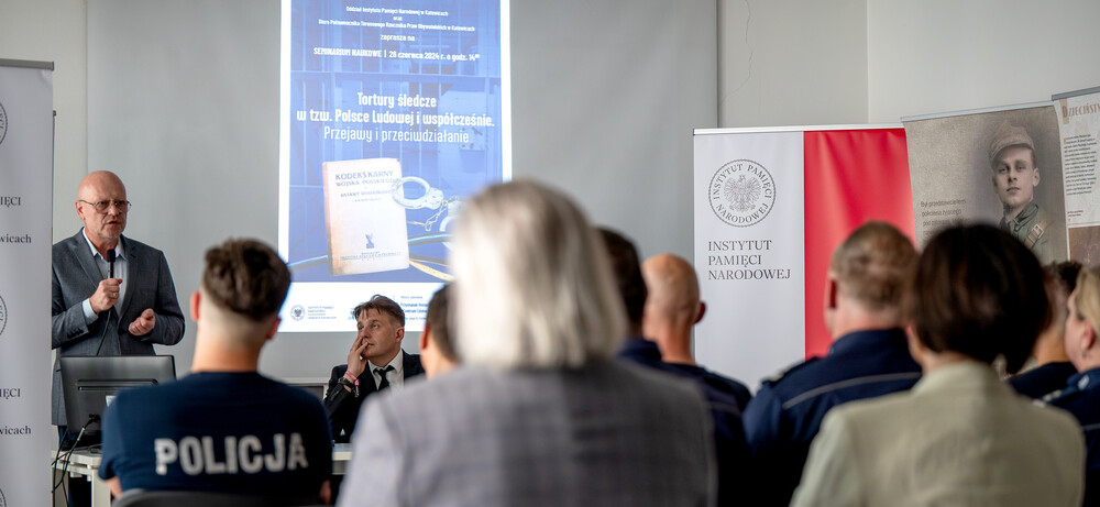 Seminarium naukowe "Tortury śledcze w tzw. Polsce Ludowej i współcześnie. Przejawy i przeciwdziałanie." – Katowice, 26 czerwca 2024. Fot.: IPN K. Łojko