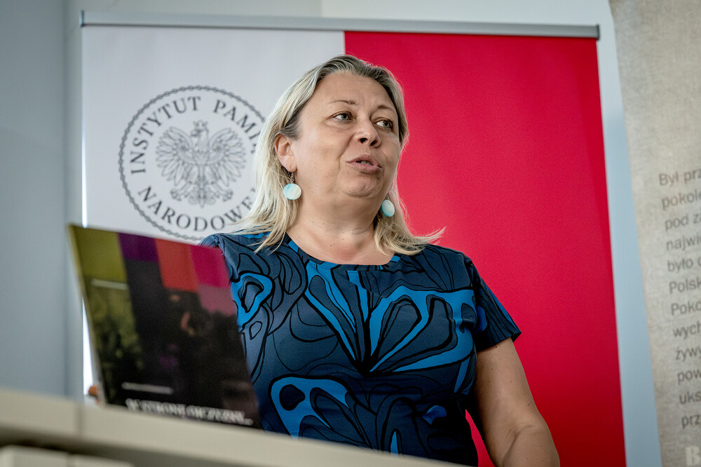 Spotkanie wokół książki Bożeny Donnerstag „W stronę ojczyzny. Opowieści o ludziach inspirowane powstaniami śląskimi (1919-1921)” – Katowice, 26 czerwca 2024. Fot.: IPN K. Łojko