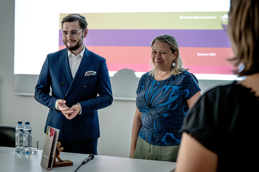 Spotkanie wokół książki Bożeny Donnerstag „W stronę ojczyzny. Opowieści o ludziach inspirowane powstaniami śląskimi (1919-1921)” – Katowice, 26 czerwca 2024. Fot.: IPN K. Łojko