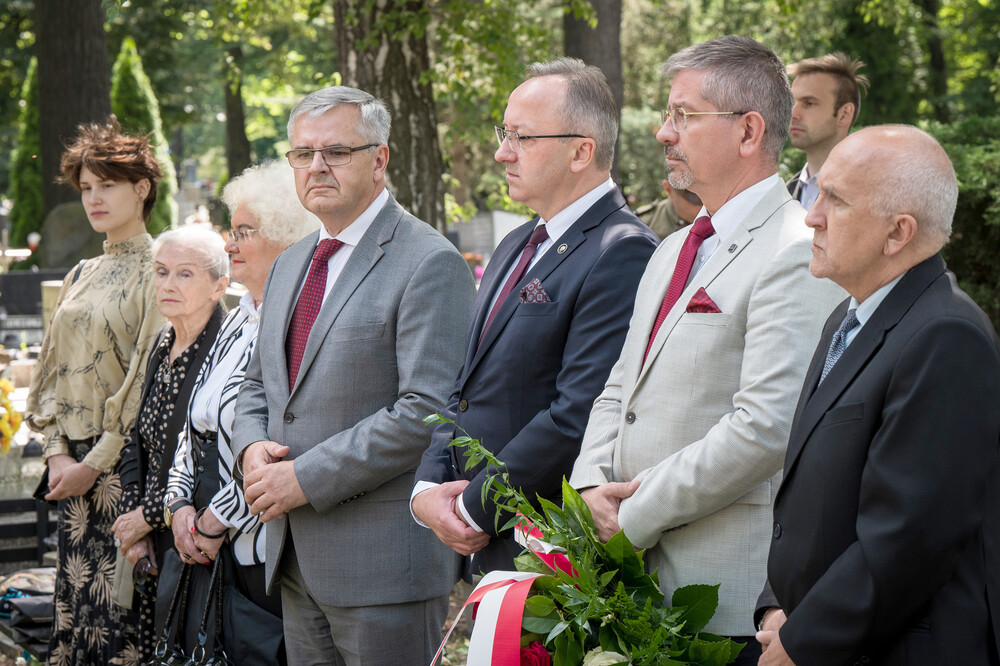 Uroczystość oznaczenia grobu powstańca śląskiego śp. Franciszka Poloczka znakiem pamięci „Tobie Polsko” – Katowice, 5 lipca 2024. Fot.: IPN K. Łojko