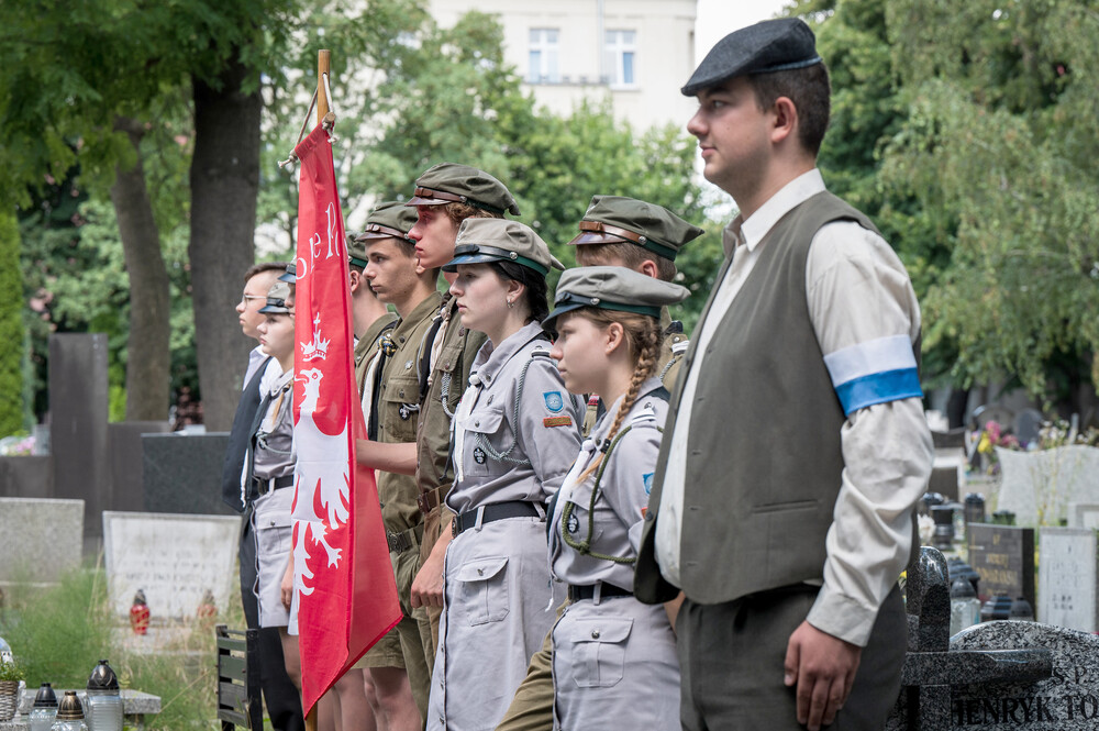 Uroczystość oznaczenia grobu powstańca śląskiego śp. Franciszka Poloczka znakiem pamięci „Tobie Polsko” – Katowice, 5 lipca 2024. Fot.: IPN K. Łojko