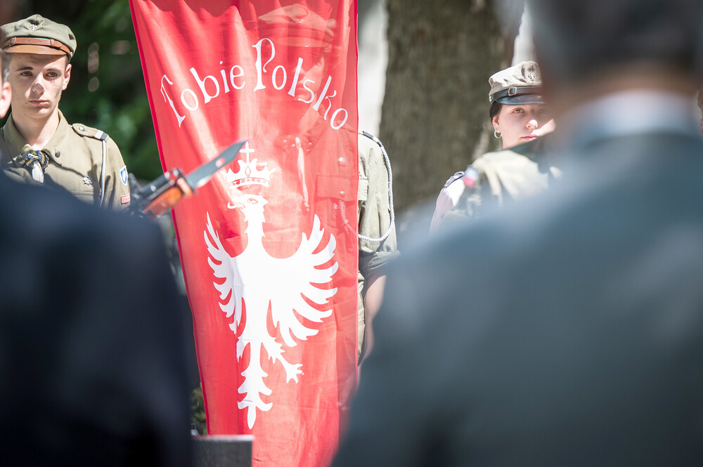 Uroczystość oznaczenia grobu powstańca śląskiego śp. Franciszka Poloczka znakiem pamięci „Tobie Polsko” – Katowice, 5 lipca 2024. Fot.: IPN K. Łojko