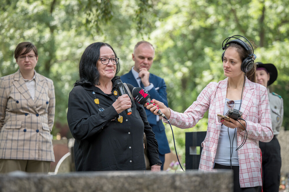 Uroczystość oznaczenia grobu powstańca śląskiego śp. Franciszka Poloczka znakiem pamięci „Tobie Polsko” – Katowice, 5 lipca 2024. Fot.: IPN K. Łojko