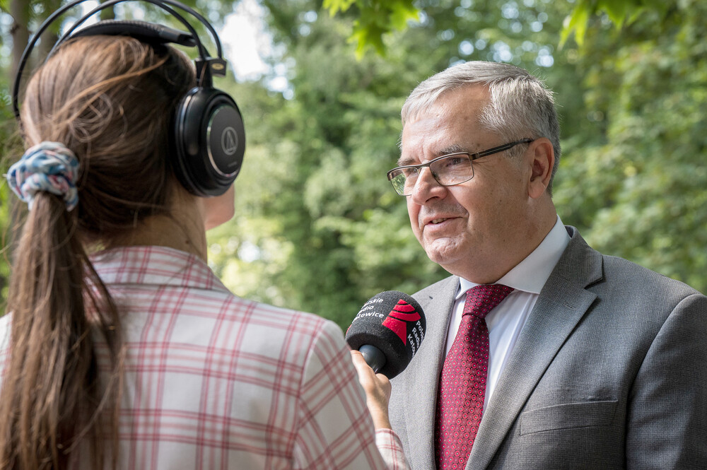 Uroczystość oznaczenia grobu powstańca śląskiego śp. Franciszka Poloczka znakiem pamięci „Tobie Polsko” – Katowice, 5 lipca 2024. Fot.: IPN K. Łojko