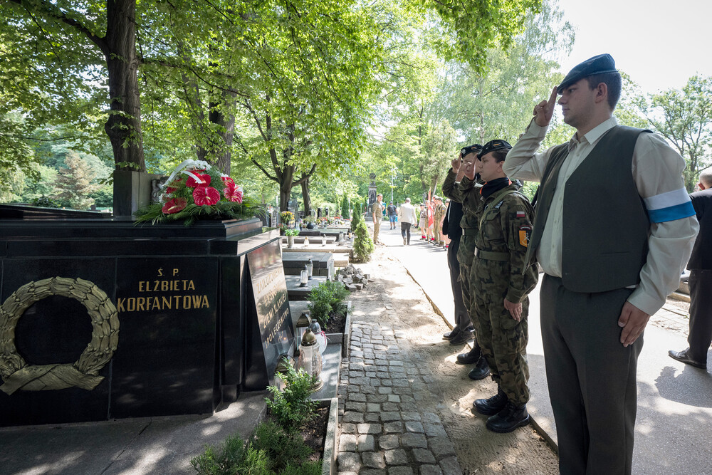 Uroczystość oznaczenia grobu powstańca śląskiego śp. Franciszka Poloczka znakiem pamięci „Tobie Polsko” – Katowice, 5 lipca 2024. Fot.: IPN K. Łojko