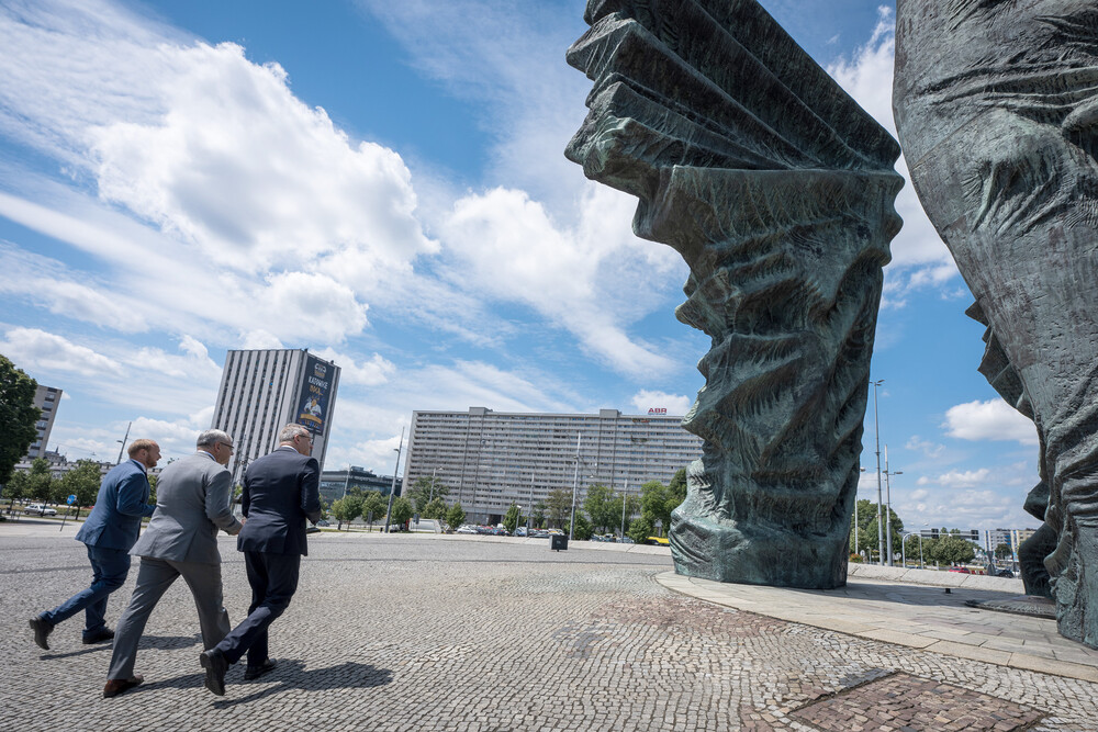 Uroczystość oznaczenia grobu powstańca śląskiego śp. Franciszka Poloczka znakiem pamięci „Tobie Polsko” – Katowice, 5 lipca 2024. Fot.: IPN K. Łojko