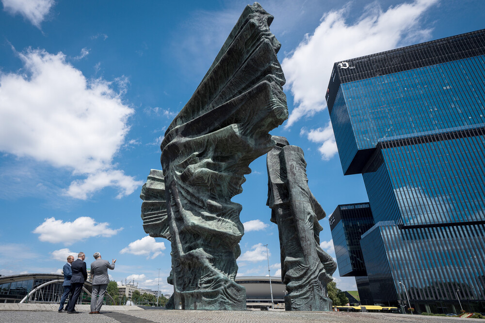 Uroczystość oznaczenia grobu powstańca śląskiego śp. Franciszka Poloczka znakiem pamięci „Tobie Polsko” – Katowice, 5 lipca 2024. Fot.: IPN K. Łojko