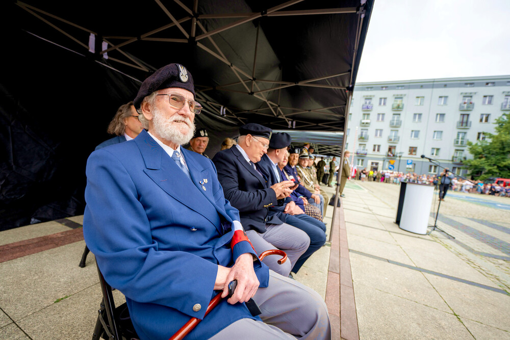 Uroczysta przysięga żołnierzy WOT w Sosnowcu – Sosnowiec, 7 lipiec 2024. Fot.: IPN K. Łojko