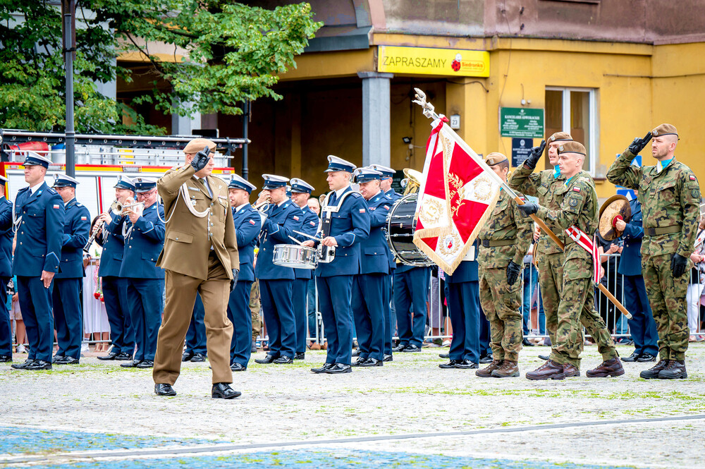 Uroczysta przysięga żołnierzy WOT w Sosnowcu – Sosnowiec, 7 lipiec 2024. Fot.: IPN K. Łojko