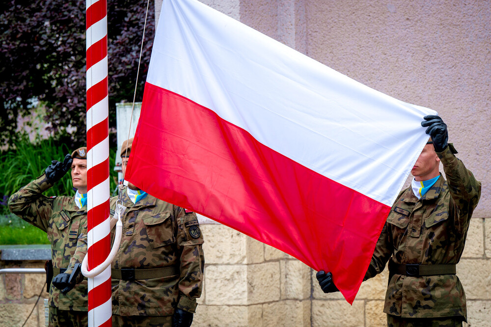 Uroczysta przysięga żołnierzy WOT w Sosnowcu – Sosnowiec, 7 lipiec 2024. Fot.: IPN K. Łojko