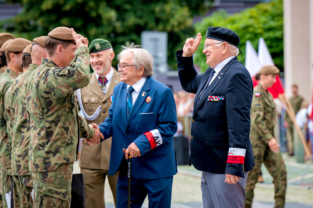 Uroczysta przysięga żołnierzy WOT w Sosnowcu – Sosnowiec, 7 lipiec 2024. Fot.: IPN K. Łojko