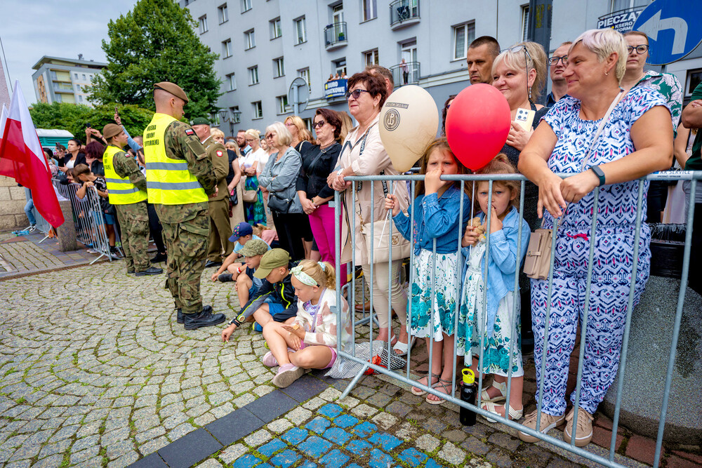 Uroczysta przysięga żołnierzy WOT w Sosnowcu – Sosnowiec, 7 lipiec 2024. Fot.: IPN K. Łojko