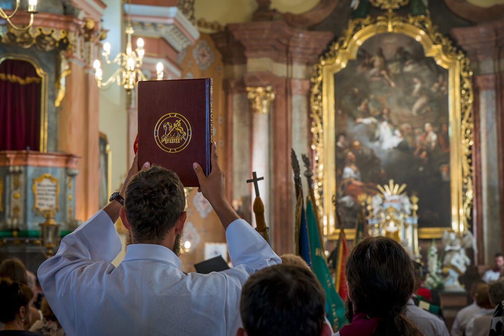 Uroczystość poświęcona Henrykowi Sławikowi – górnośląskiemu Sprawiedliwemu wśród Narodów Świata – Jastrzębie-Zdrój, 14 lipca 2024. Fot.: IPN K. Łojko