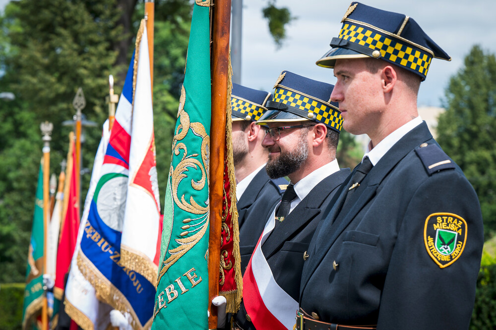 Uroczystość poświęcona Henrykowi Sławikowi – górnośląskiemu Sprawiedliwemu wśród Narodów Świata – Jastrzębie-Zdrój, 14 lipca 2024. Fot.: IPN K. Łojko