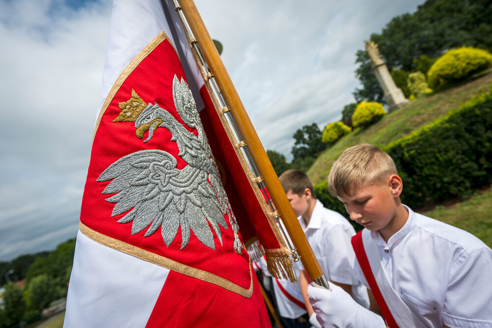 Uroczystość poświęcona Henrykowi Sławikowi – górnośląskiemu Sprawiedliwemu wśród Narodów Świata – Jastrzębie-Zdrój, 14 lipca 2024. Fot.: IPN K. Łojko