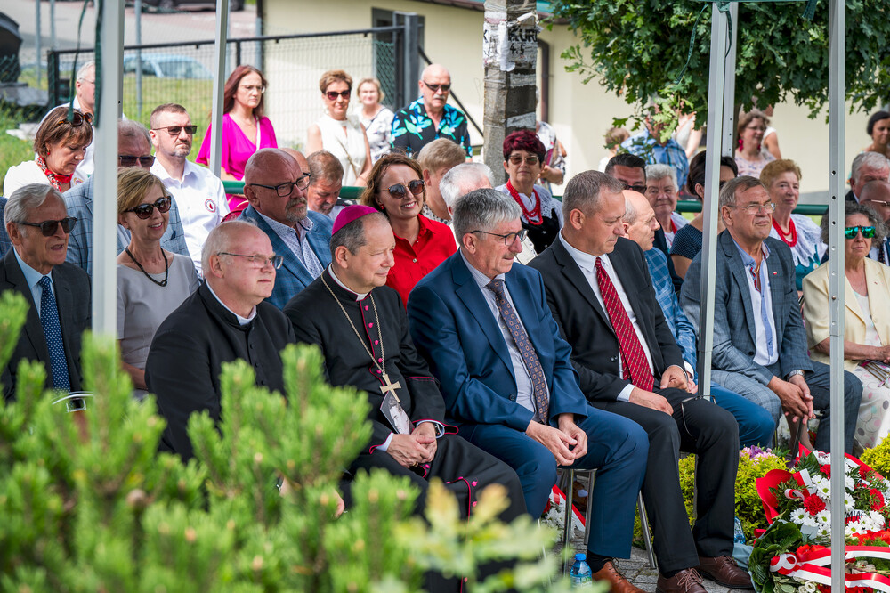 Uroczystość poświęcona Henrykowi Sławikowi – górnośląskiemu Sprawiedliwemu wśród Narodów Świata – Jastrzębie-Zdrój, 14 lipca 2024. Fot.: IPN K. Łojko