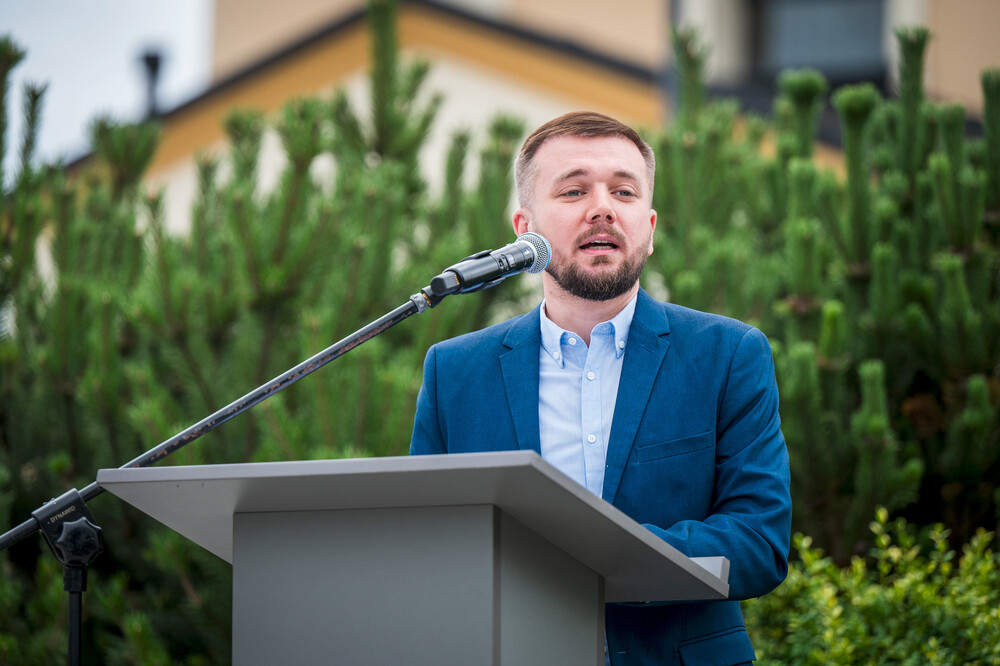 Uroczystość poświęcona Henrykowi Sławikowi – górnośląskiemu Sprawiedliwemu wśród Narodów Świata – Jastrzębie-Zdrój, 14 lipca 2024. Fot.: IPN K. Łojko