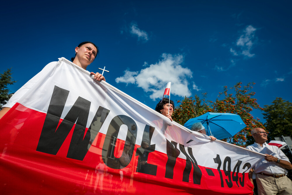 Uroczystość upamiętniająca ludobójstwo na Wołyniu i Kresach Południowo-Wschodnich – Tychy, 13 lipca 2024. Fot.: IPN K. Łojko