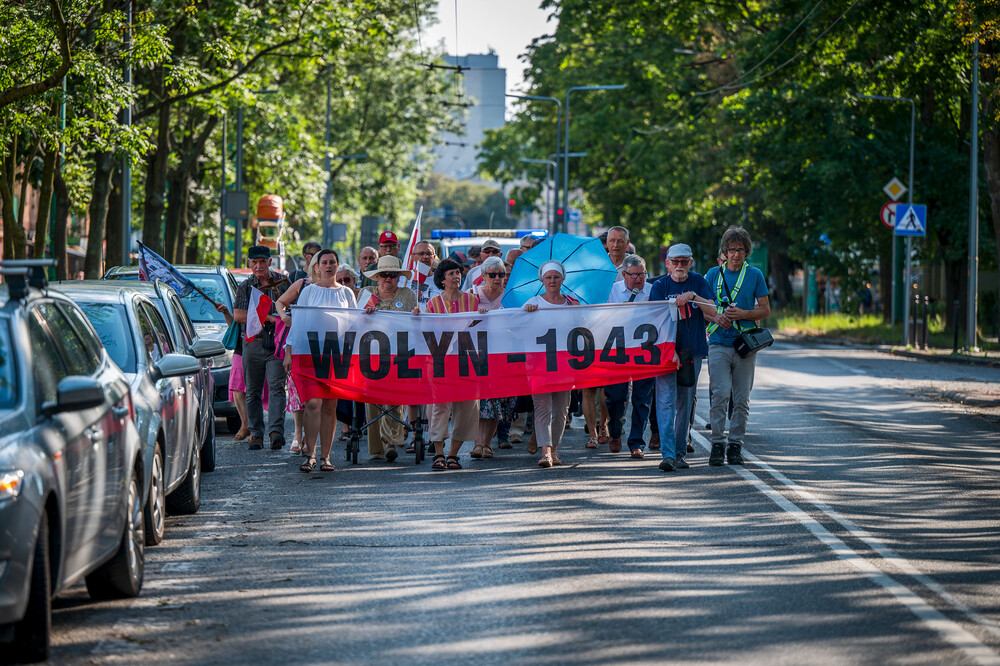 Uroczystość upamiętniająca ludobójstwo na Wołyniu i Kresach Południowo-Wschodnich – Tychy, 13 lipca 2024. Fot.: IPN K. Łojko