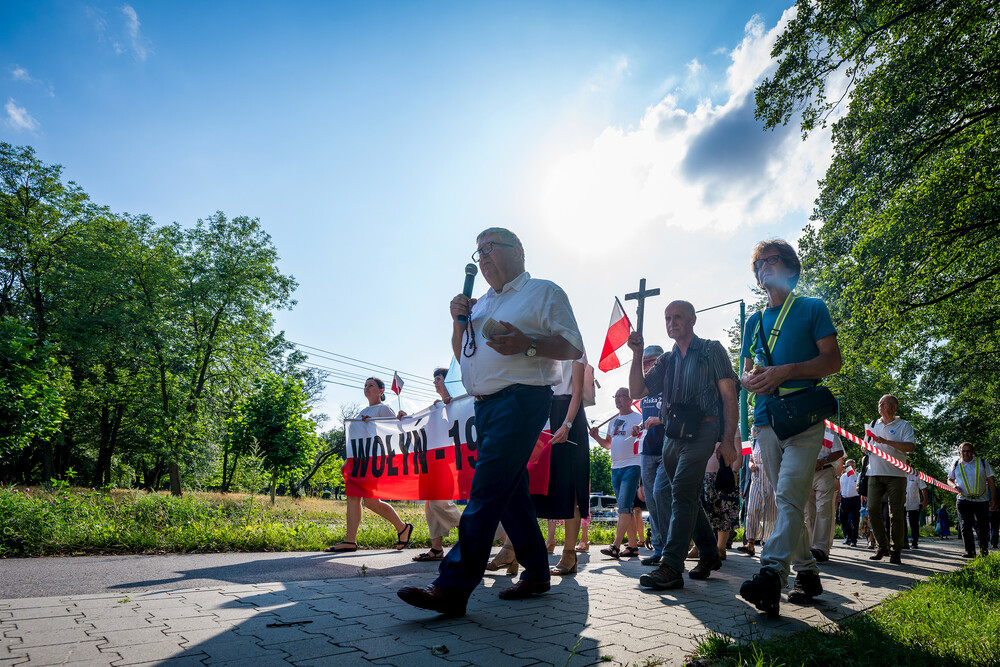 Uroczystość upamiętniająca ludobójstwo na Wołyniu i Kresach Południowo-Wschodnich – Tychy, 13 lipca 2024. Fot.: IPN K. Łojko