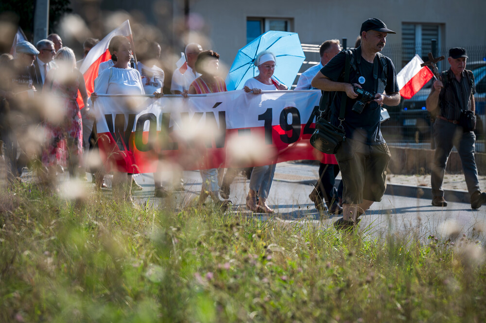 Uroczystość upamiętniająca ludobójstwo na Wołyniu i Kresach Południowo-Wschodnich – Tychy, 13 lipca 2024. Fot.: IPN K. Łojko