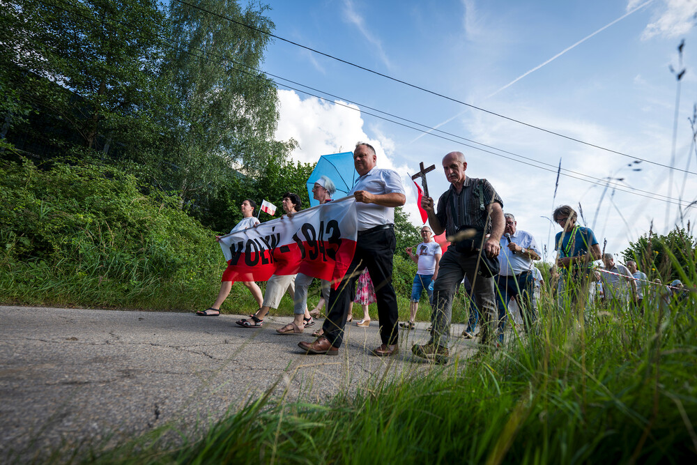 Uroczystość upamiętniająca ludobójstwo na Wołyniu i Kresach Południowo-Wschodnich – Tychy, 13 lipca 2024. Fot.: IPN K. Łojko