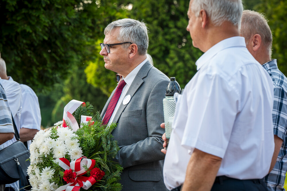 Uroczystość upamiętniająca ludobójstwo na Wołyniu i Kresach Południowo-Wschodnich – Tychy, 13 lipca 2024. Fot.: IPN K. Łojko