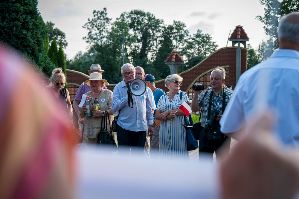 Uroczystość upamiętniająca ludobójstwo na Wołyniu i Kresach Południowo-Wschodnich – Tychy, 13 lipca 2024. Fot.: IPN K. Łojko
