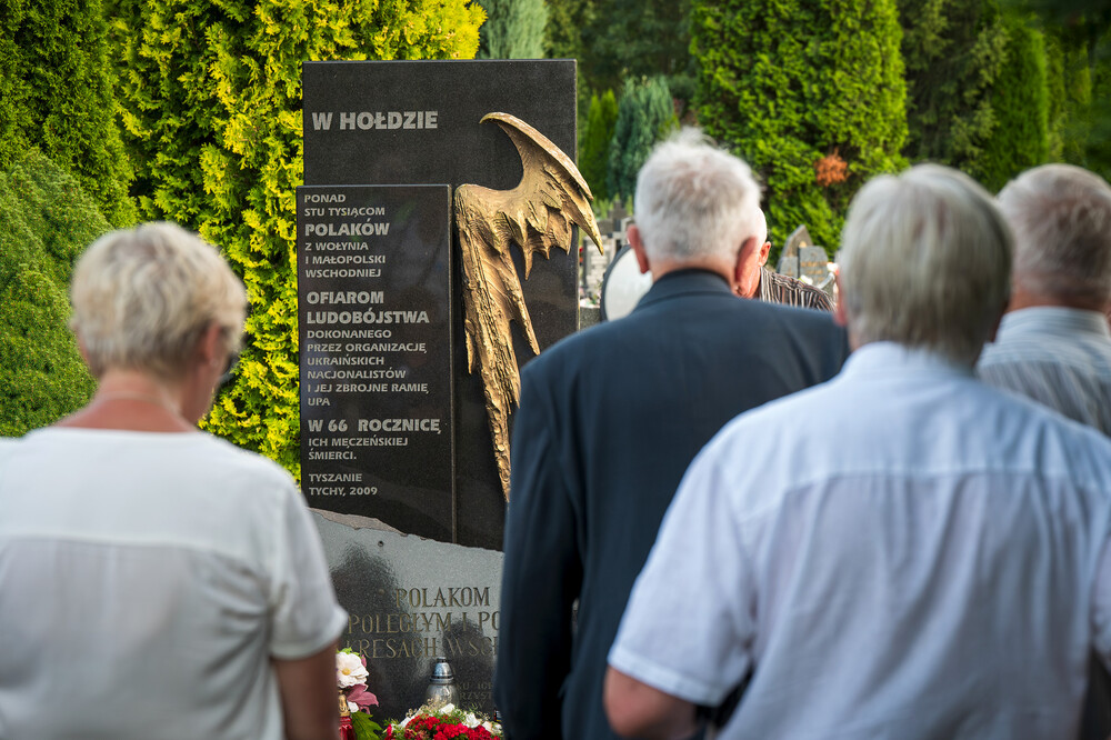 Uroczystość upamiętniająca ludobójstwo na Wołyniu i Kresach Południowo-Wschodnich – Tychy, 13 lipca 2024. Fot.: IPN K. Łojko
