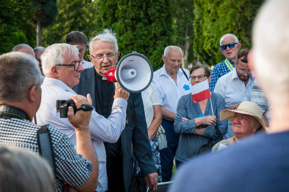 Uroczystość upamiętniająca ludobójstwo na Wołyniu i Kresach Południowo-Wschodnich – Tychy, 13 lipca 2024. Fot.: IPN K. Łojko