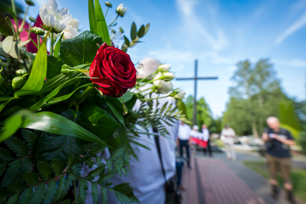 Uroczystość upamiętniająca ludobójstwo na Wołyniu i Kresach Południowo-Wschodnich – Tychy, 13 lipca 2024. Fot.: IPN K. Łojko
