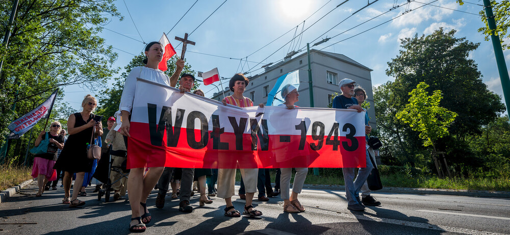 Uroczystość upamiętniająca ludobójstwo na Wołyniu i Kresach Południowo-Wschodnich – Tychy, 13 lipca 2024. Fot.: IPN K. Łojko