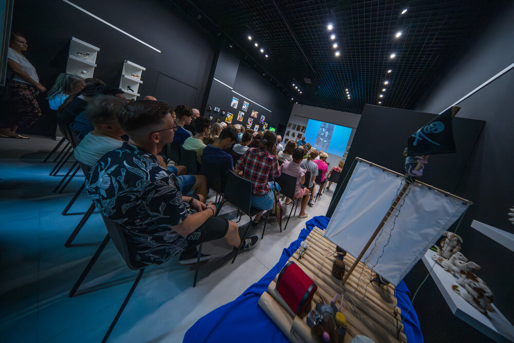 Prelekcja dr. Tomasza Kurpierza „Henryk Sławik 1894-1944. Górnośląski Sprawiedliwy wśród Narodów Świata” – 7. edycja Przystanku Muzeum w Galerii Historii Miasta – Jastrzębie-Zdrój, 16 lipca 2024. Fot.: IPN K. Łojko